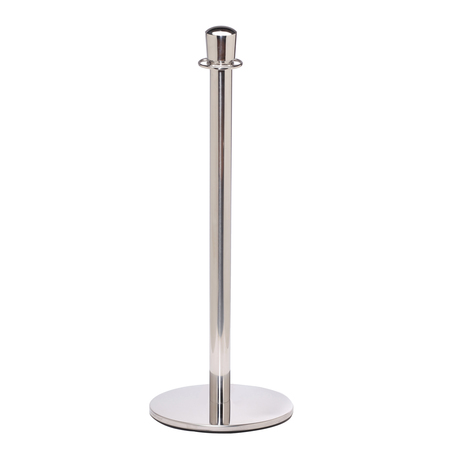QUEUE SOLUTIONS Elegance 451, Crown Top, Profile Base, Satin Stainless ELC451-SS